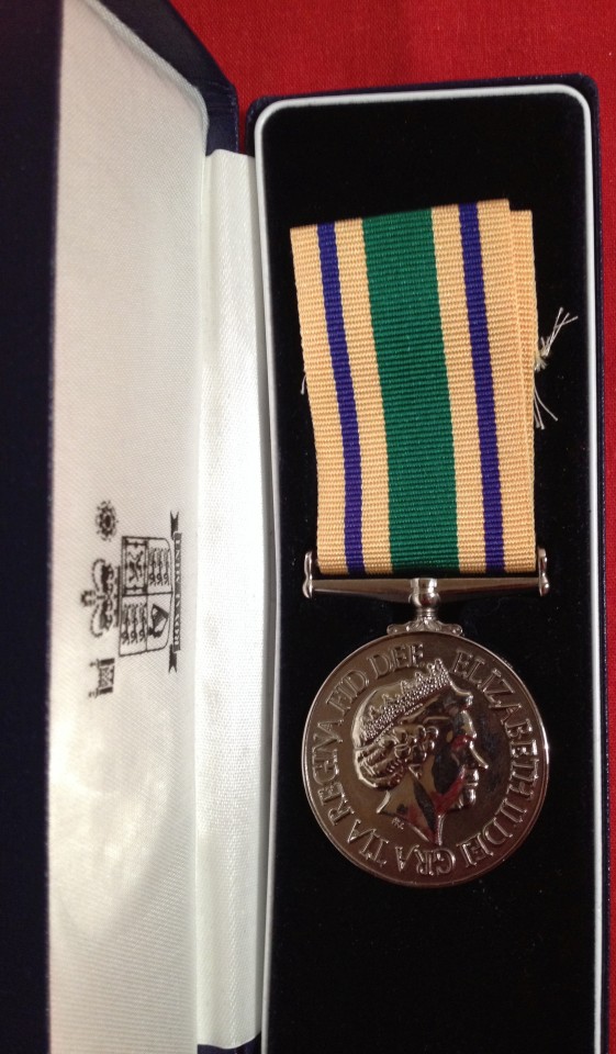 Cased Iraq Reconstruction Service Medal