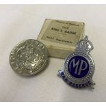 Boxed WWII Ministry of Pensions "The Kings Badge" for Loyal service, wound badge.