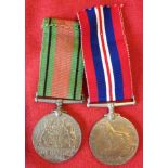 WW2 pair - Defence Medal and 1939-45 War Medal