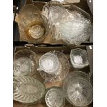 2 boxes of assorted glassware.