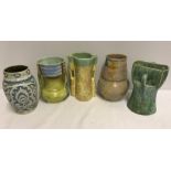 5 Beswick vases including Art Deco shapes.