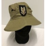 Airborne and SAS interest. Post WWII issue SAS jungle hat.