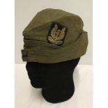 Airborne and SAS interest. WWII issue SAS side cap.