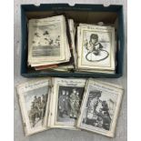 A box of approx 130 WW2 The War Illustrated magazines.