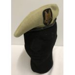 Airborne and SAS interest. SAS beret with SAS cloth badge.