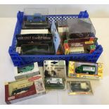 A collection of assorted boxed vehicles.