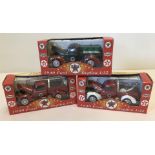 3 boxed Texaco Old timer collection 1940's Ford vehicles.