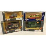 4 boxed Corgi Classic vehicles.