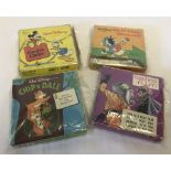 3 boxed vintage Disney 8mm films together with a test film not in correct box.