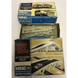 Boxed Minic Hump Back Bridge and Customs Barrier accessory packs.