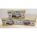 3 boxed Corgi Classic Commercials buses.