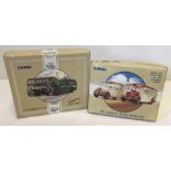 2 boxed double sets of Corgi Classic Commercials buses.