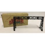 A boxed Master OO gauge No.84 metal model railway signal gantry.