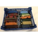 A tray of 12 Corgi diecast buses.