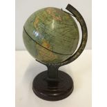 A c1940/50's Chad Valley tinplate globe.