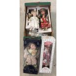 A box of 9 dolls.