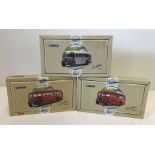 3 boxed Corgi Classic Commercials limited edition AEC Regal buses.