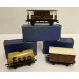 3 boxed Hornby Dublo wagons.