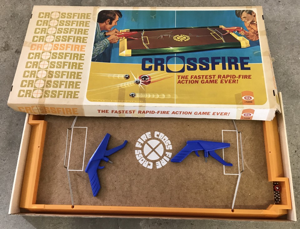 Boxed Crossfire game by Ideal.
