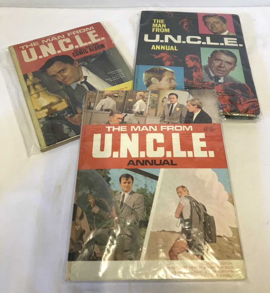 3 vintage "The Man from U.N.C.L.E" annuals.