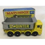 A boxed Matchbox #51 8 Wheel Tipper - 'Pointer'