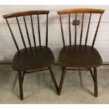 A pair of Farstrup, Denmark stick back chairs.