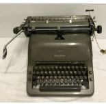 A vintage West German Adler typewriter.