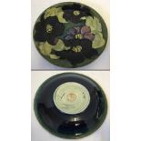 Walter Moorcroft Clematis pattern plate, circa 1940's - 50's.