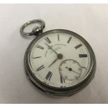 A silver cased W.C. Mann, Maker to the Admiralty, pocket watch.