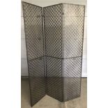A decorative steel 3 section room screen. Rrp £80.