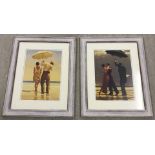 A pair of Jack Vettriano prints.