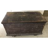 A vintage pine 2 handled tool box.