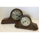 2 vintage wooden cased mantel clocks in need of repair.