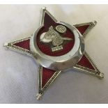 WWI pattern Turkish Ottoman red enamel Gallipoli Star medal.
