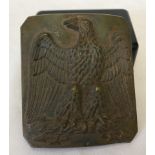 French Crimean war pattern eagle brass belt buckle.