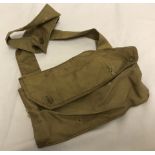 A WWI sand coloured material pouch.