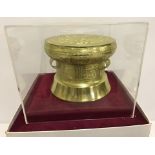 A Vietnamese presentation gilt metal dome.