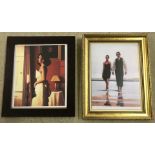 2 Jack Vettriano prints.