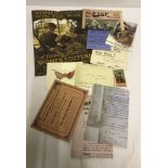 A collection of reproduction WWI items of ephemera.