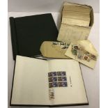 A quantity of British & world stamps, loose and in an album. Victorian period to c1960's