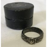 German WW2 SS honour ring.