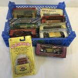 10 boxed Matchbox vehicles.