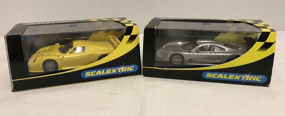 2 boxed Scalextric Sports Cars.