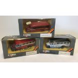 3 boxed Corgi Classics Bedford Type OB Coaches.