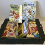 23 Rupert Bear Annuals with a Mary Tourtel Rupert Bear book