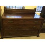 A Mahogany 3 drawer chest.