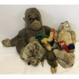 A box of 7 vintage Steiff soft toys.