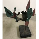 A vintage garden wind mill handmade from Hobbies design.