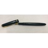 A vintage Parker slimfold fountain pen with 14ct gold nib # 5.