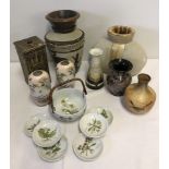 A small collection of ceramics.